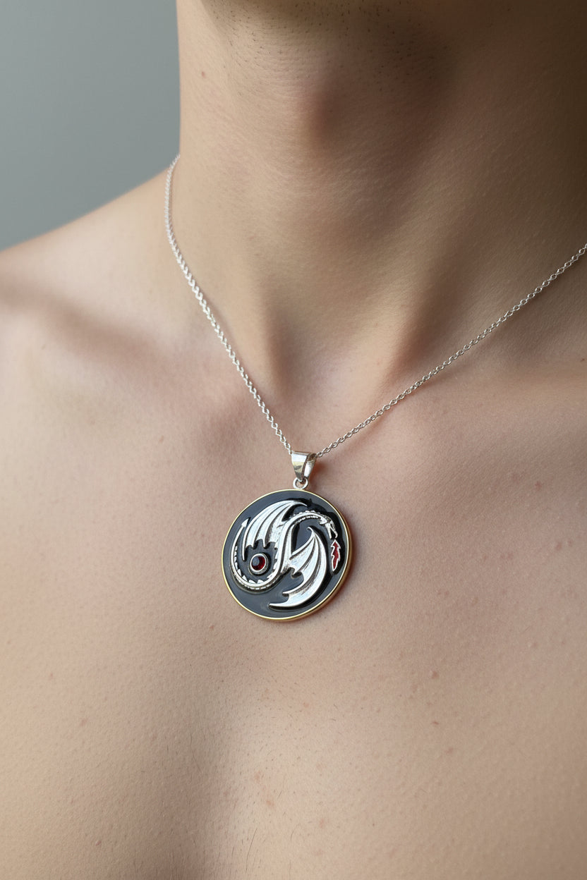 Dragon Yin Yang Necklace