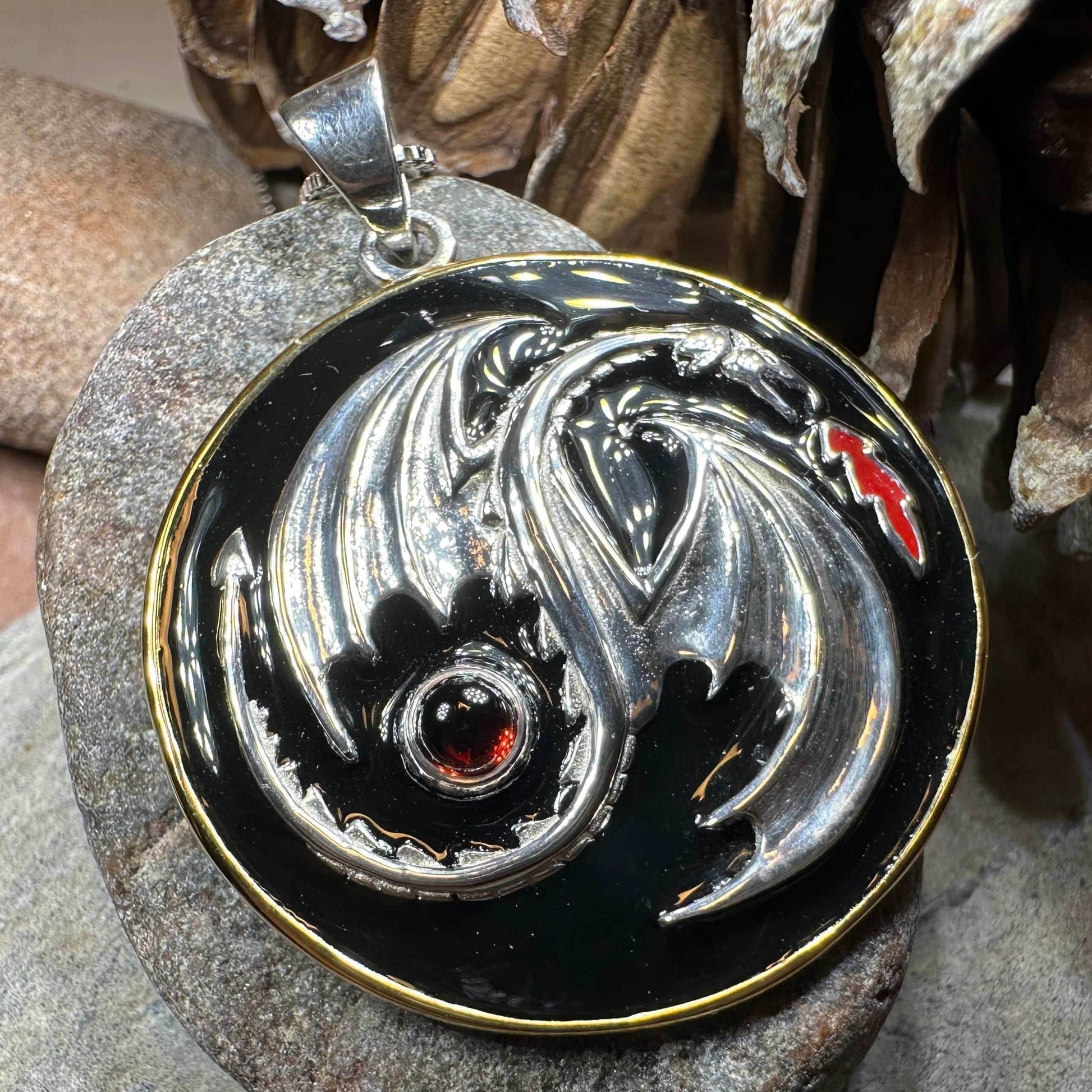 Dragon Yin Yang Necklace - 18