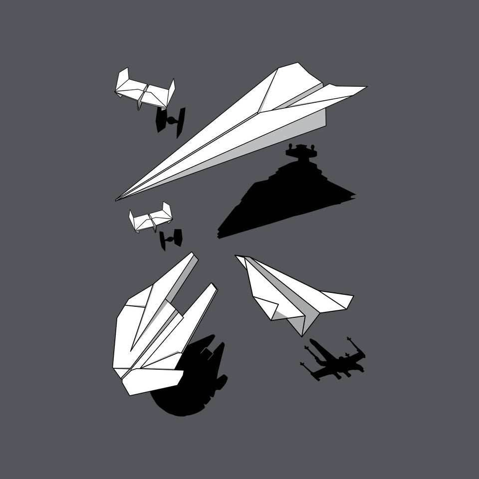 Paper Wars - Unisex / Charcoal / S