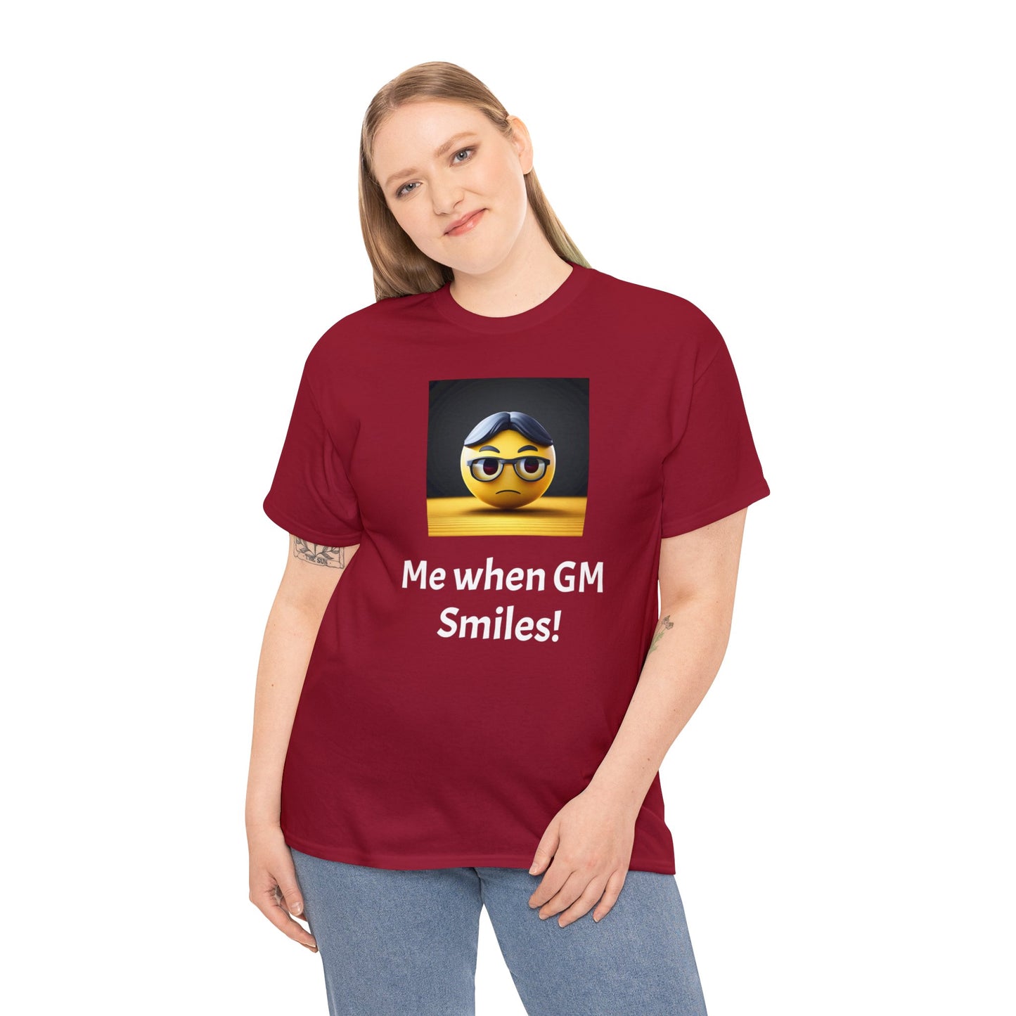 Me when the Gm Smiles Unisex Heavy Cotton Tee-DungeonDice1