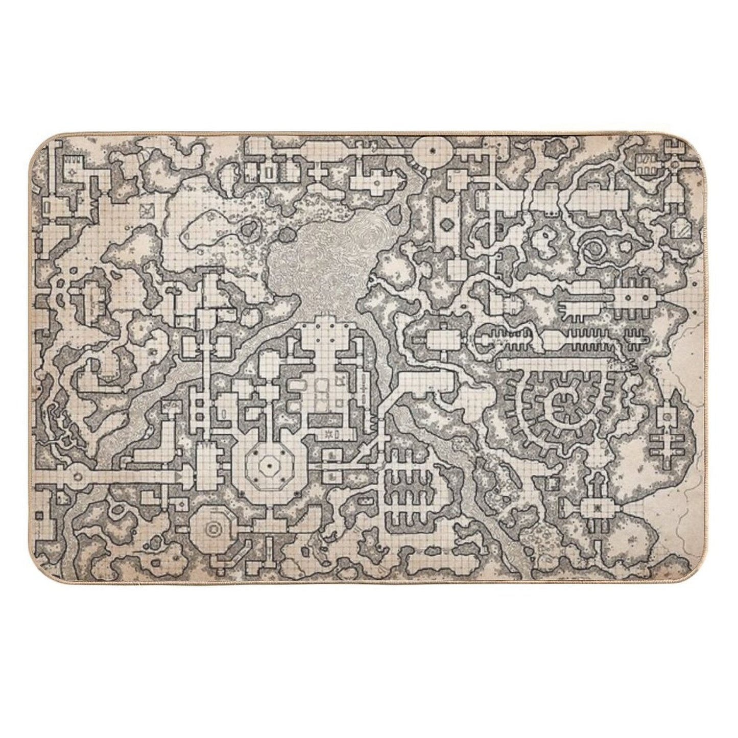 The Winter Tombs - A Massive Dungeon Complex by Dyson Logos  Fade-Resistant Bath Mat