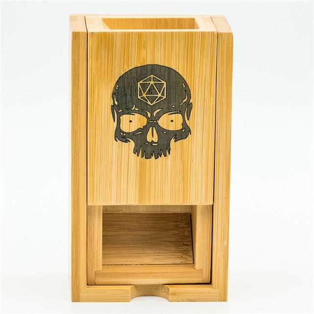 Bamboo Dice Tower Skull Dice Logo - 