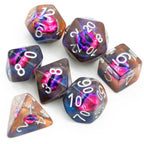 Demon Eye Dragon Eye Dice 7-Dice Set Resin Dungeons and Dragons Dice - 