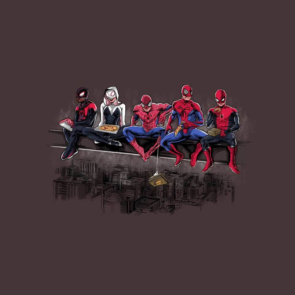 Spider Lunch - None / Charcoal / 16x16