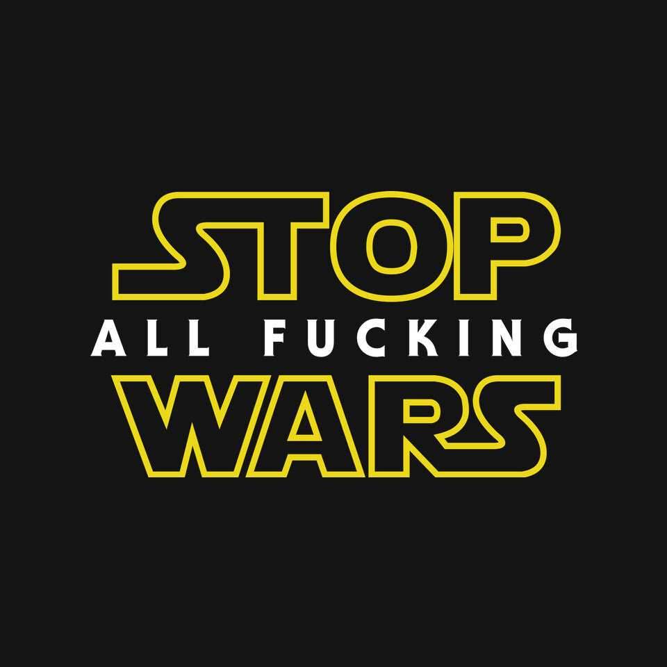 Stop Wars - None / Black / 3x3