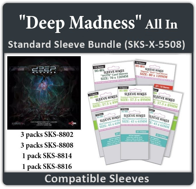 "Deep Madness" Compatible All-In Sleeve Bundle (8802 X 3 + 8808 X 3 + 8814 X 1 + 8816 X1)