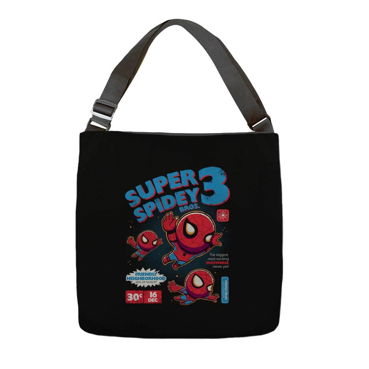 Super Spidey Bros - None / Black / 16x16