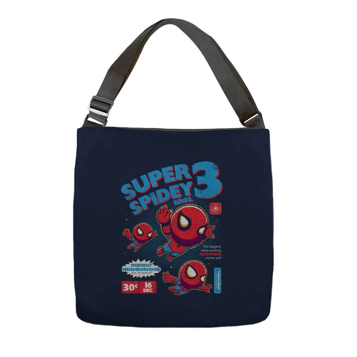 Super Spidey Bros - None / Black / 16x16