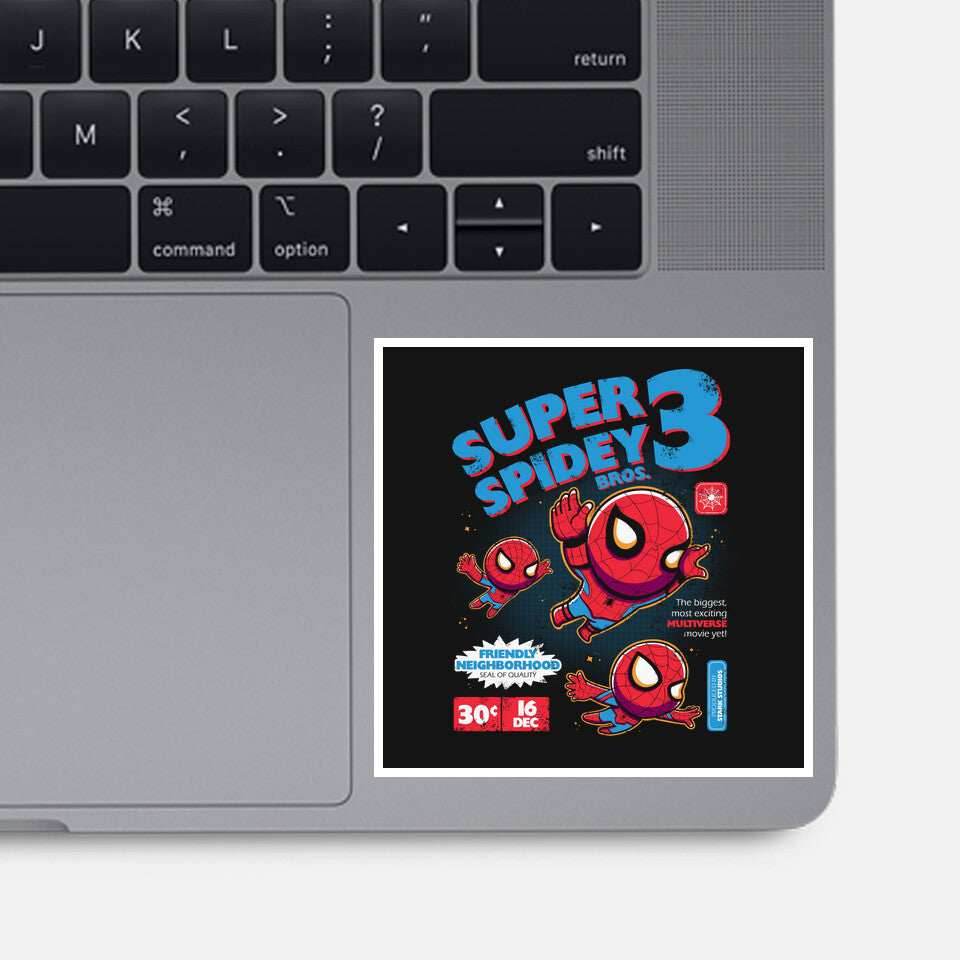 Super Spidey Bros - None / Black / 3x3