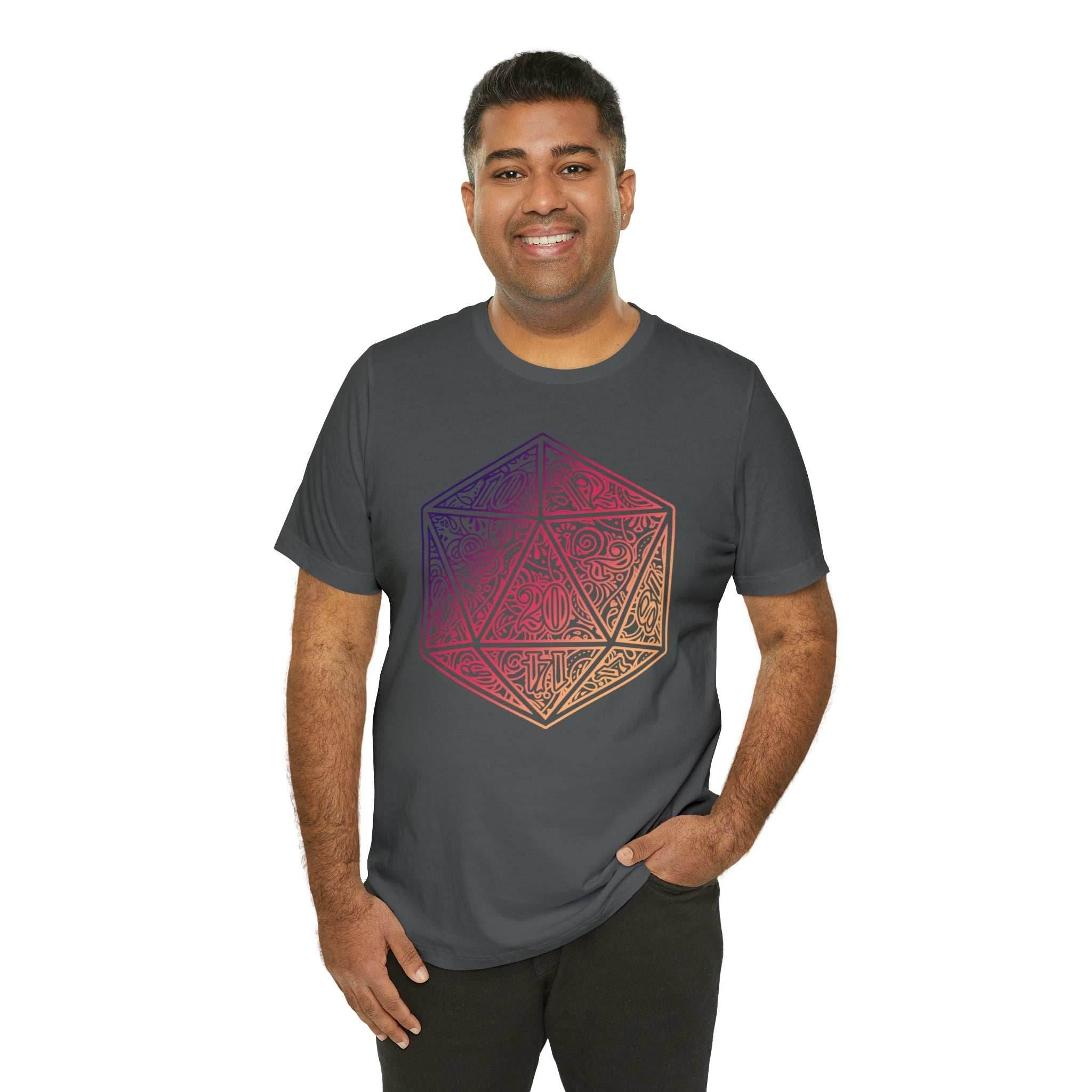 Ombre Ornamental Dice Shirt - Asphalt / S