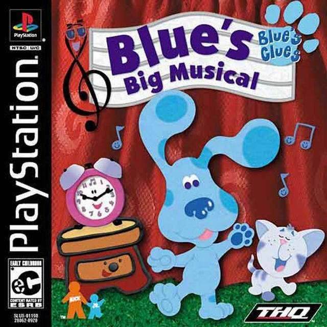 Blue's Clues Blue's Big Musical (Playstation) - Game Manual Only