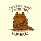 Mew-Bacca - None / White / 12x16
