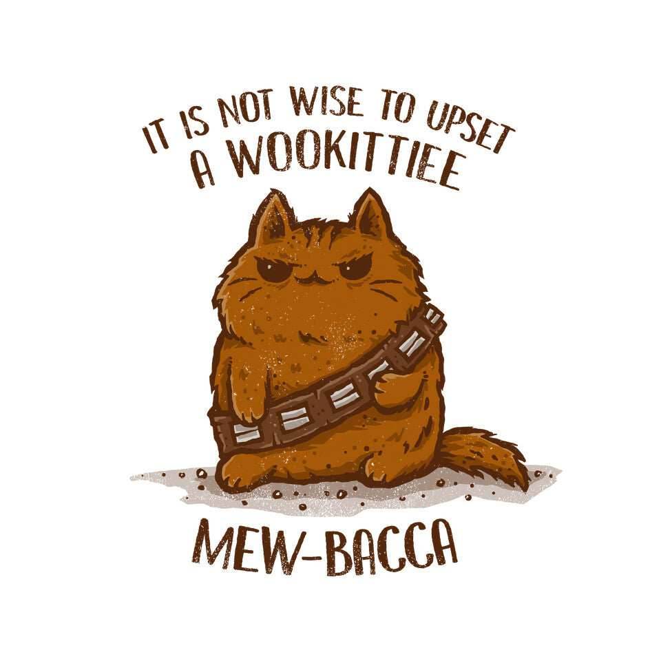 Mew-Bacca - None / White / 13x13