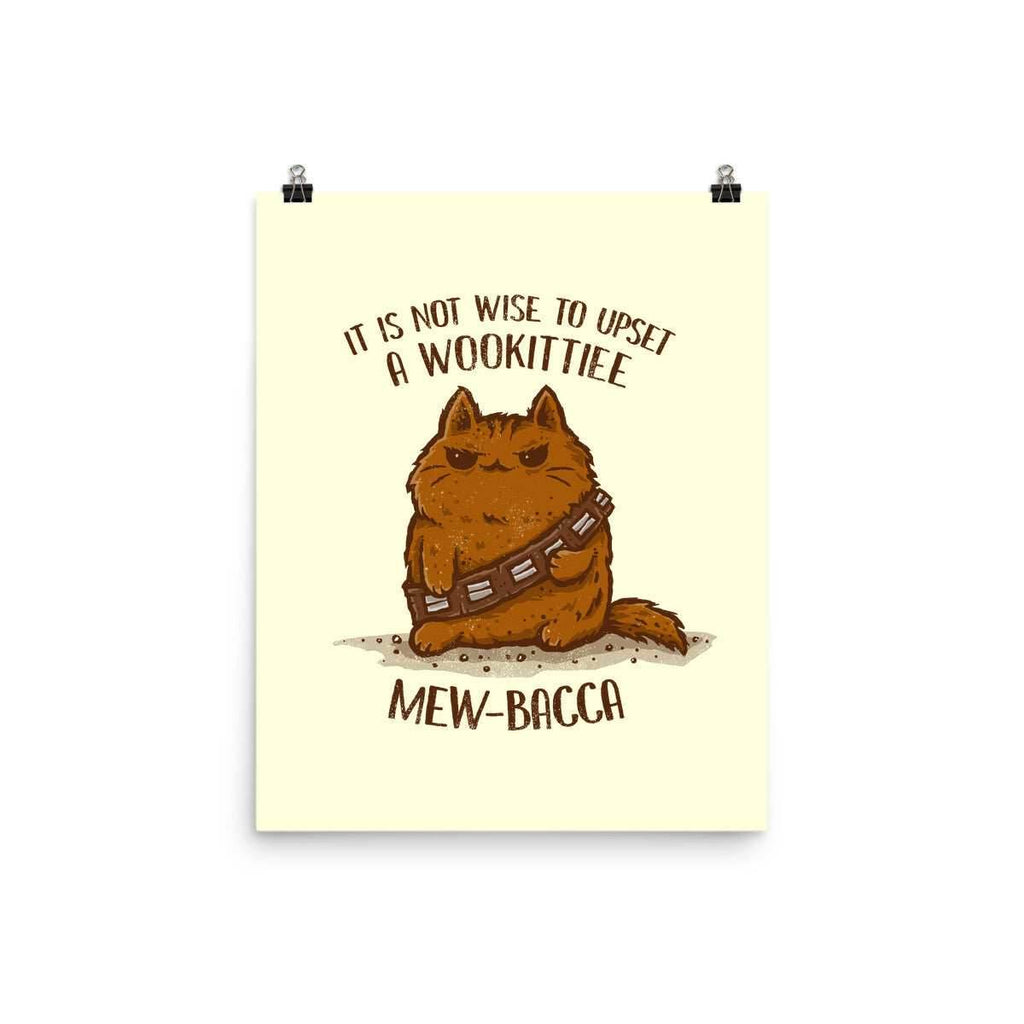 Mew-Bacca - None / White / 12x16