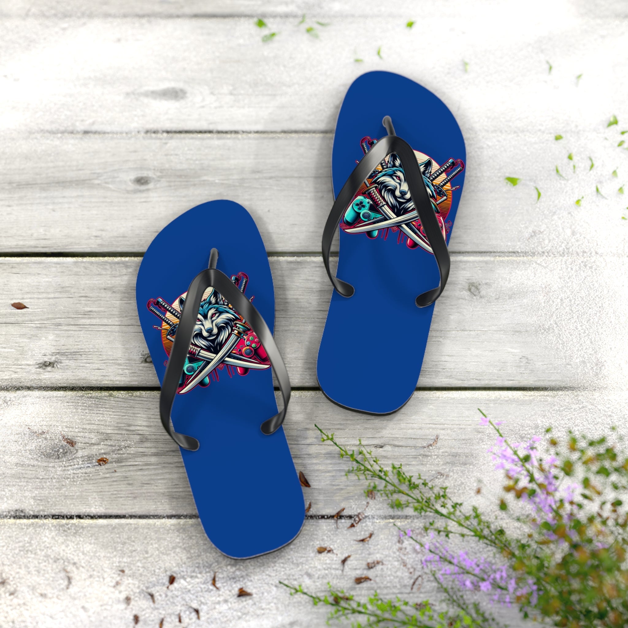 XP Wolf Gamer Flip Flops