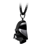 Licensed Black IP Star Wars 3D Darth Vader Pendant Necklace
