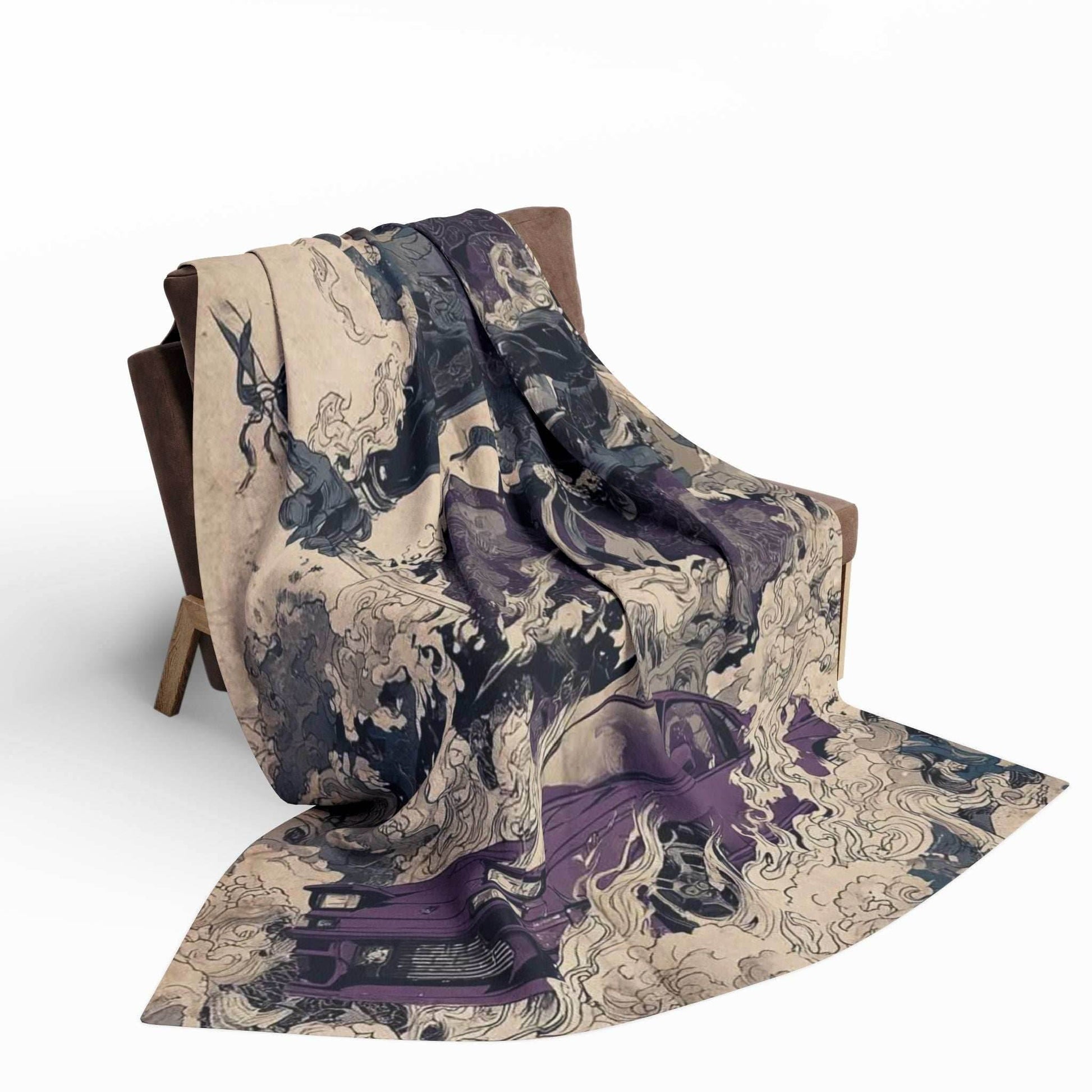 Artistic Fleece Blanket with Fantasy Design, Cozy Blanket for Home Decor, Unique Gift for Enthusiasts, Statement Piece, Perfect for [...] - 30'' × 40''