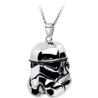 Licensed Steel Star Wars 3D Stormtrooper Pendant Necklace