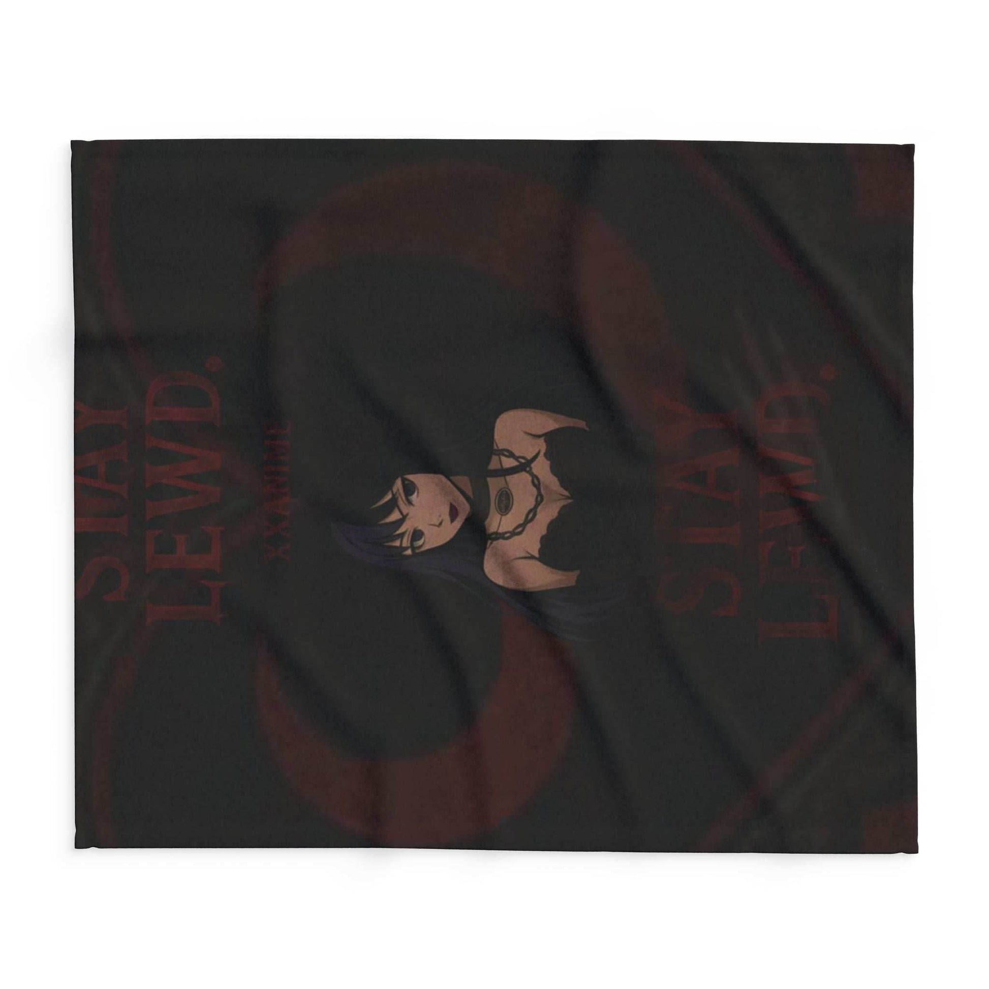 Stay Lewd Arctic Fleece Blanket, Cozy Throw for Home Decor, Perfect Gift for Fans, Gothic Aesthetic Blanket, Soft Bedding for All Seasons - 30'' × 40''