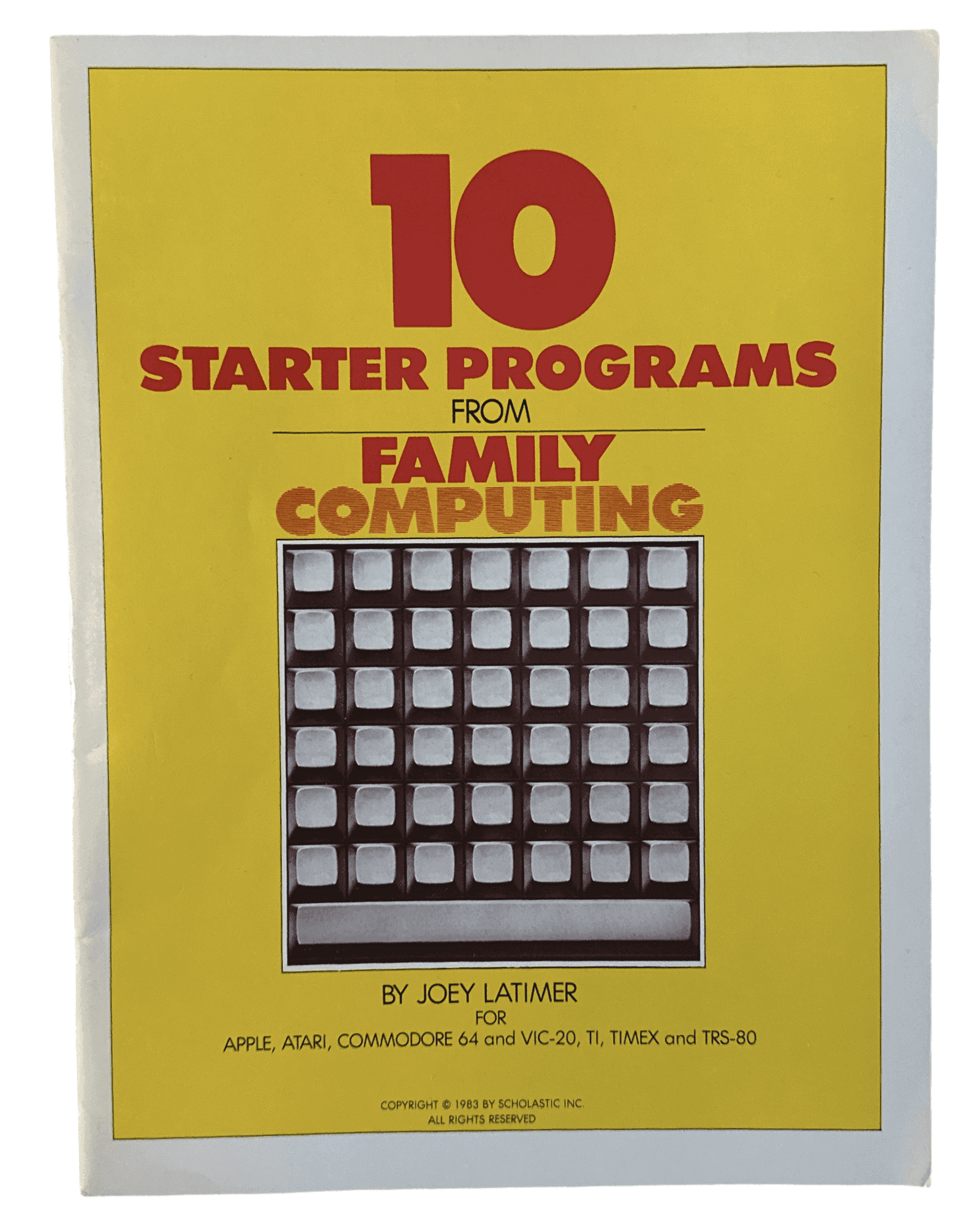 10 Starter Programs from Family Computing for Apple Atari Commodore, VIC-20 - 