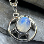 Moonstone Turtle Necklace