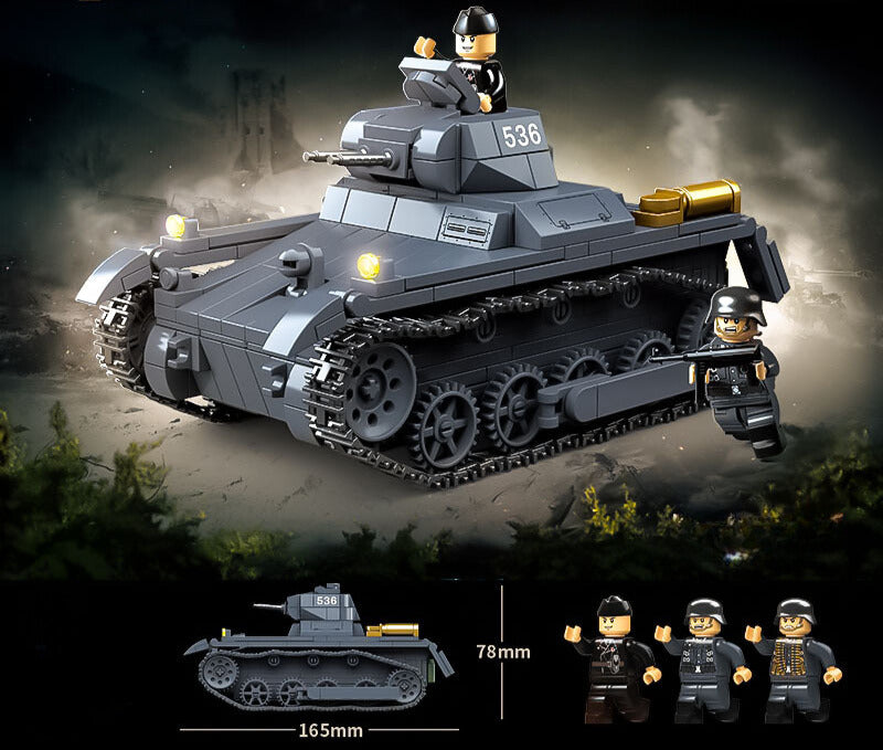 WWII - German Panzer I Tank - Mil-Blox