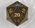 55mm Transparent D20 (Smoke w/ Gold) Spin-Down Die - 