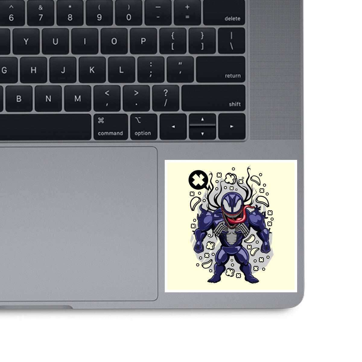 Cartoon Symbiote - None / White / 3x3