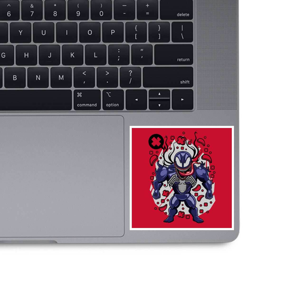 Cartoon Symbiote - None / White / 3x3