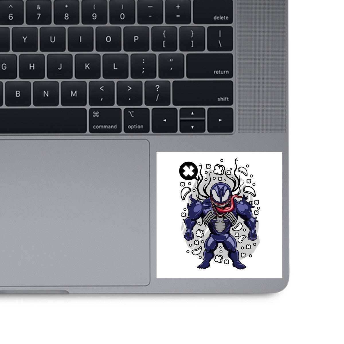 Cartoon Symbiote - None / White / 3x3