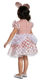 Disney Minnie Mouse Rose Gold Dress Girls Classic Child Costume Toddler 2T