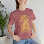 Golden Celtic Dice Dragon Shirt - Army / S