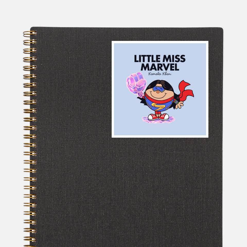 Little Miss Marvel - None / White / 3x3