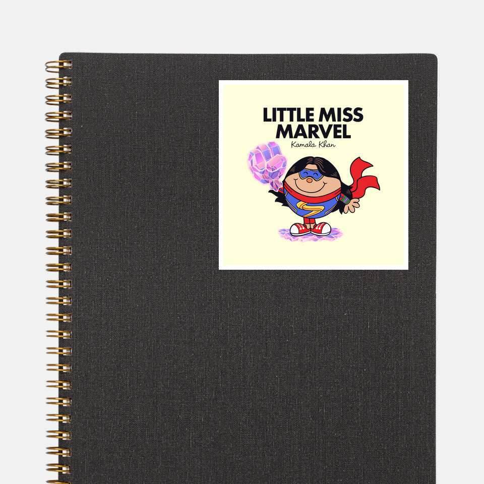 Little Miss Marvel - None / White / 3x3