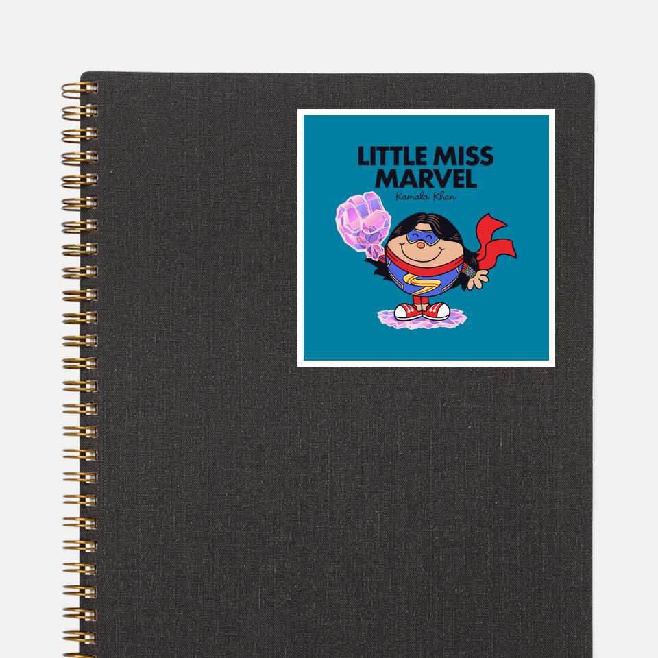 Little Miss Marvel - None / White / 3x3