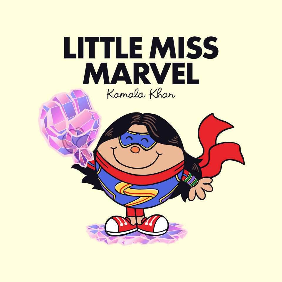Little Miss Marvel - None / White / 3x3