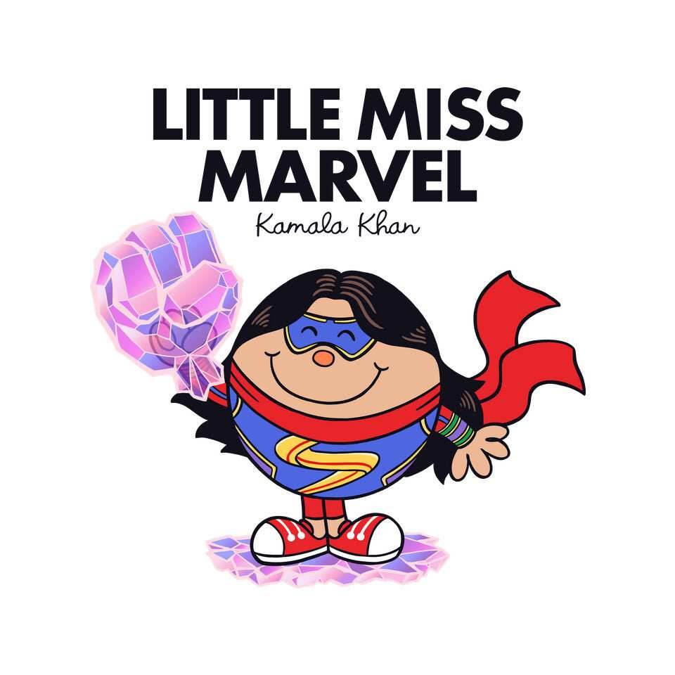 Little Miss Marvel - None / White / 3x3