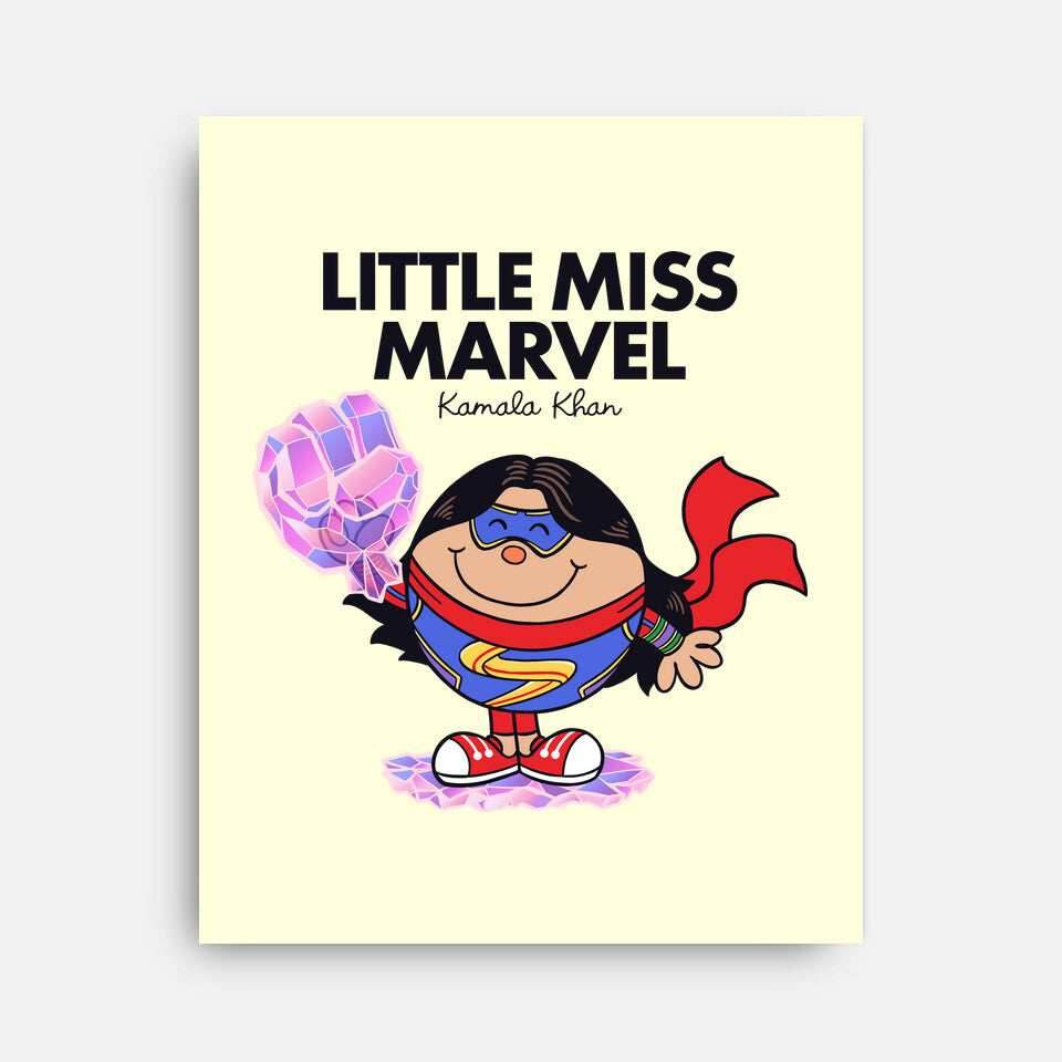 Little Miss Marvel - None / White / 12x16