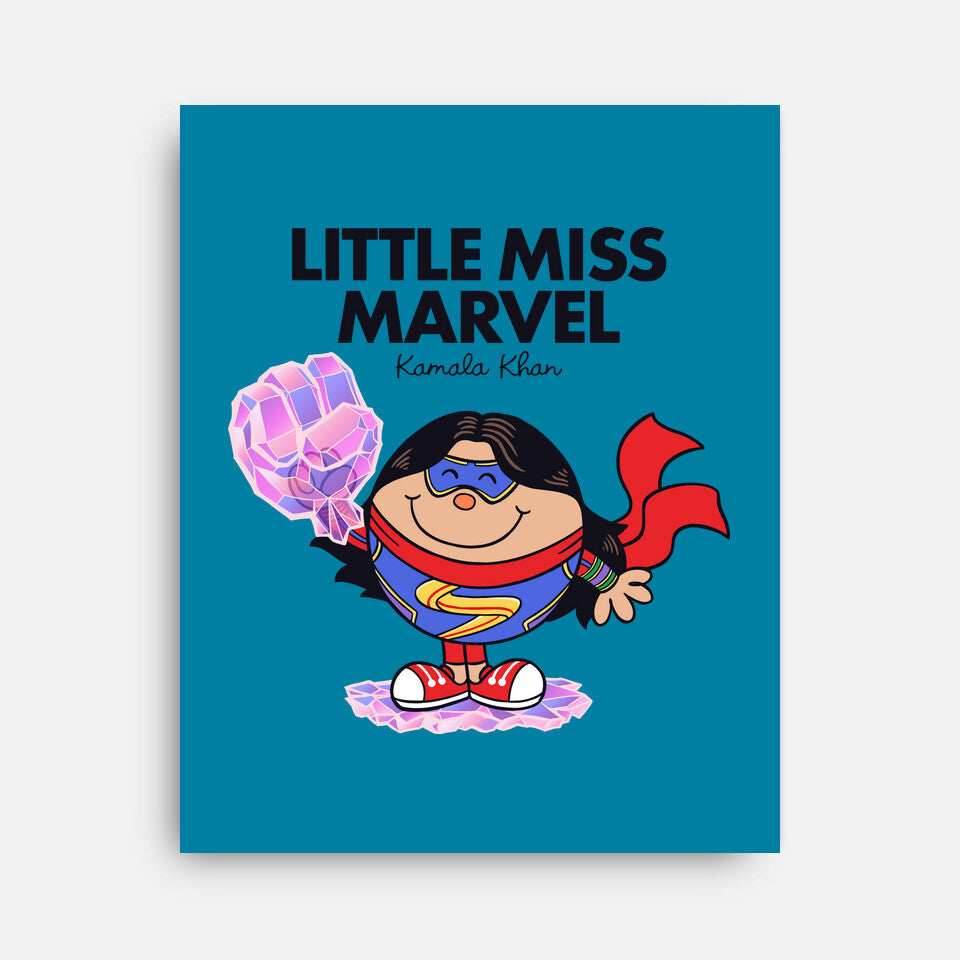 Little Miss Marvel - None / White / 12x16