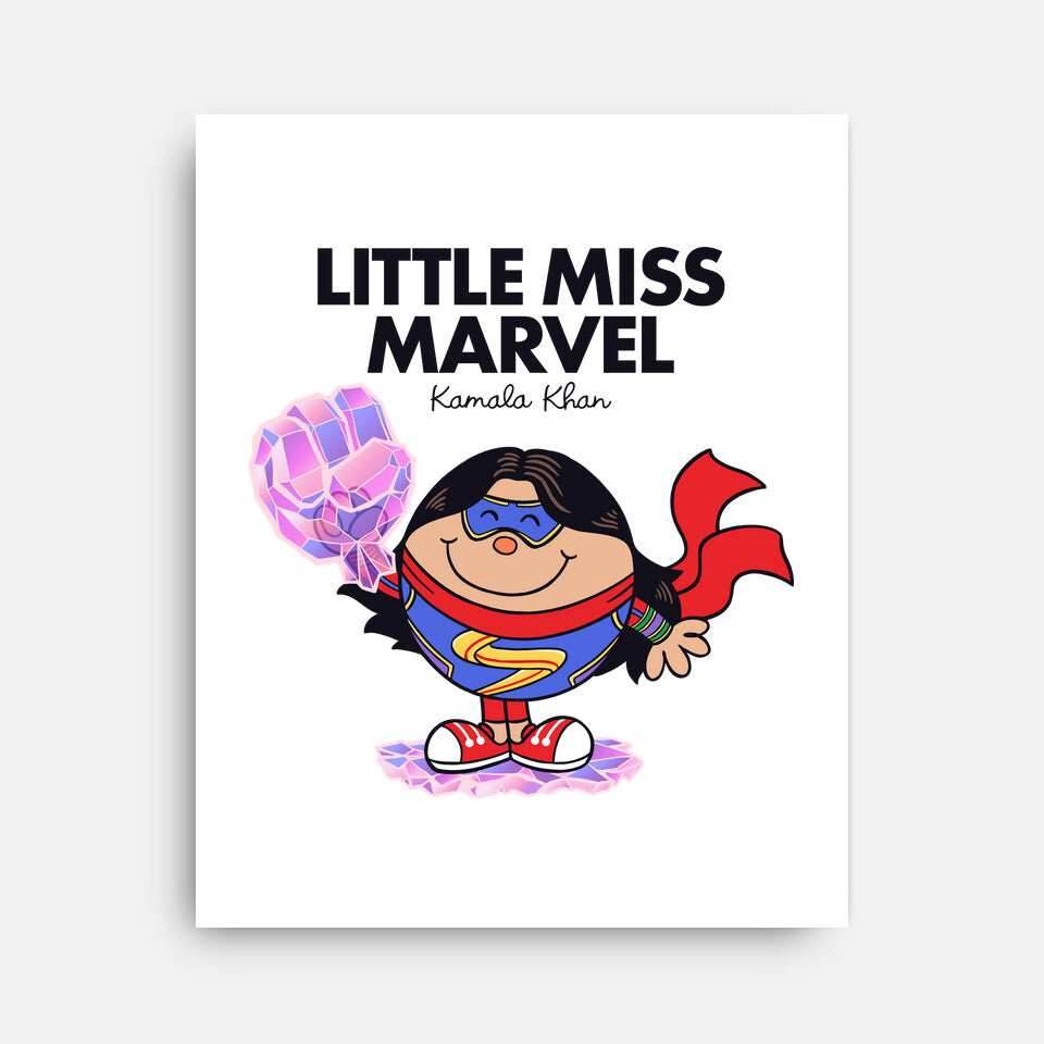 Little Miss Marvel - None / White / 12x16