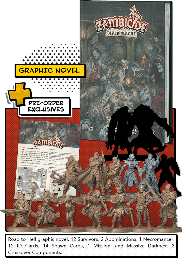 Zombicide: Black Plague - Road to Hell with Pre-order Exclusives - 