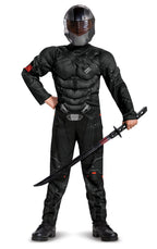 GI Joe Snake Eyes Classic Muscle Chest Child Costume Small 4-6
