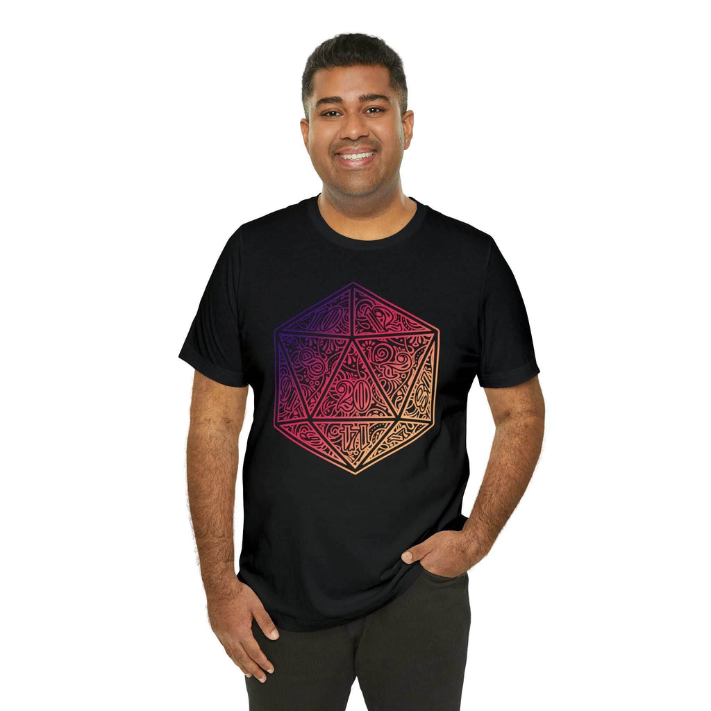 Ombre Ornamental Dice Shirt - Asphalt / S