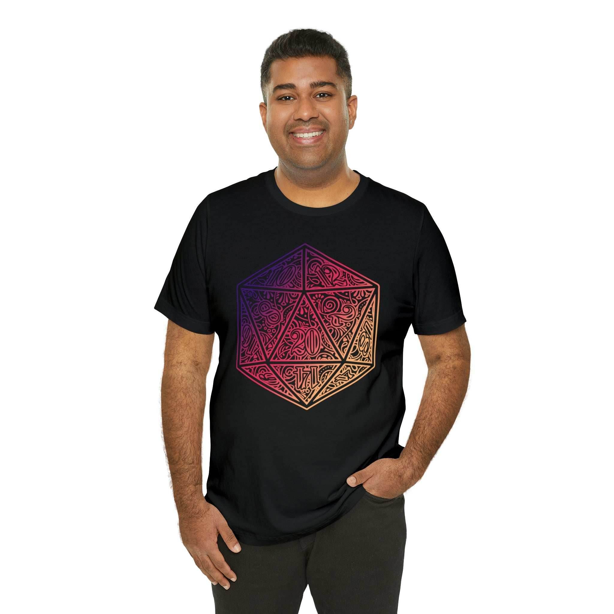 Ombre Ornamental Dice Shirt - Asphalt / S