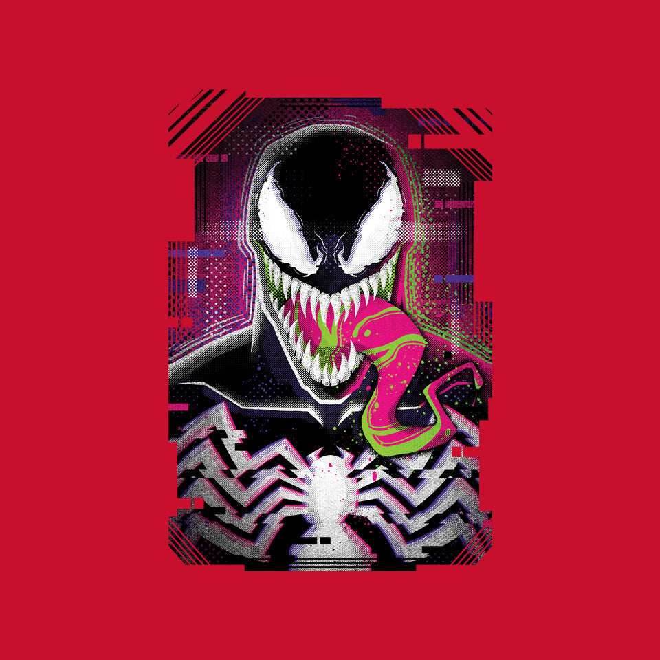 Venom Glitch - None / Red / 14x14
