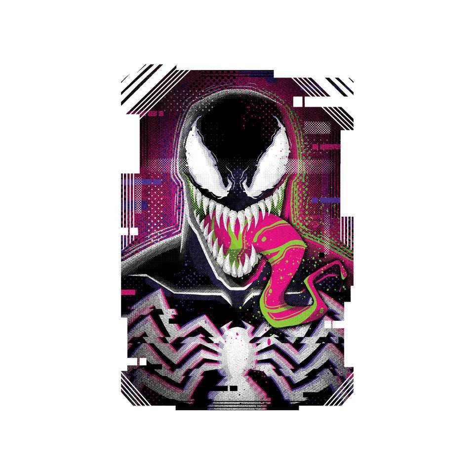 Venom Glitch - None / Red / 13x13