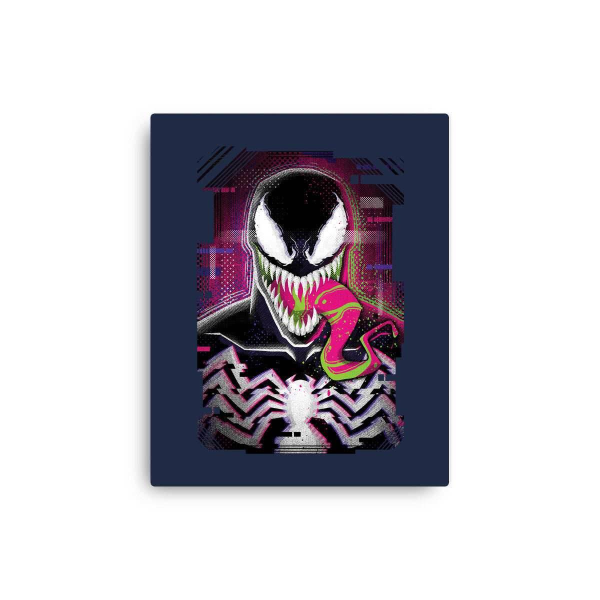 Venom Glitch - None / Red / 12x16