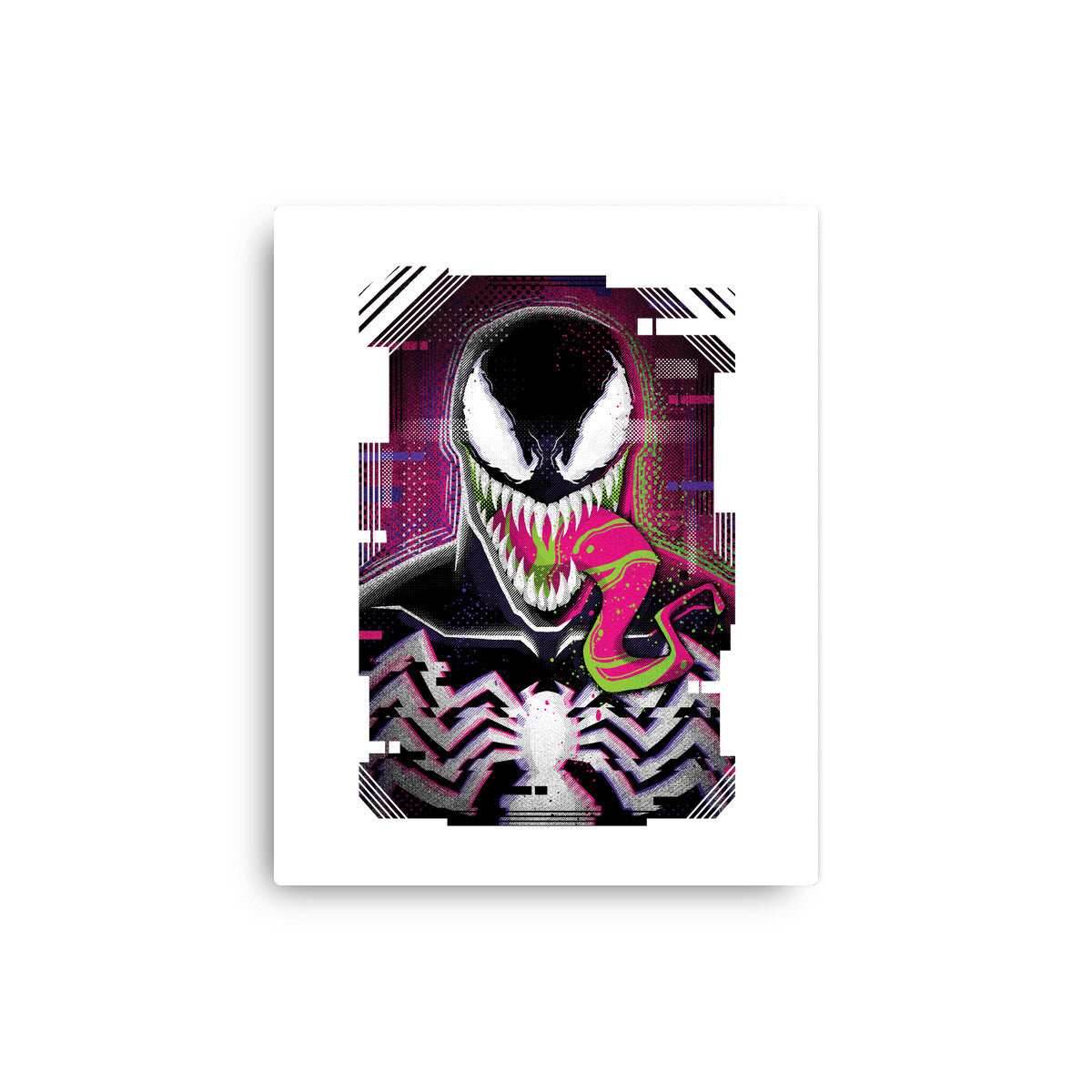 Venom Glitch - None / Red / 12x16