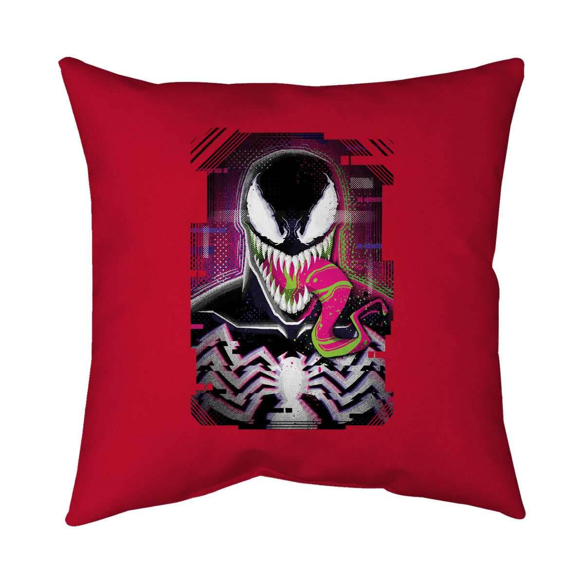 Venom Glitch - None / Red / 14x14