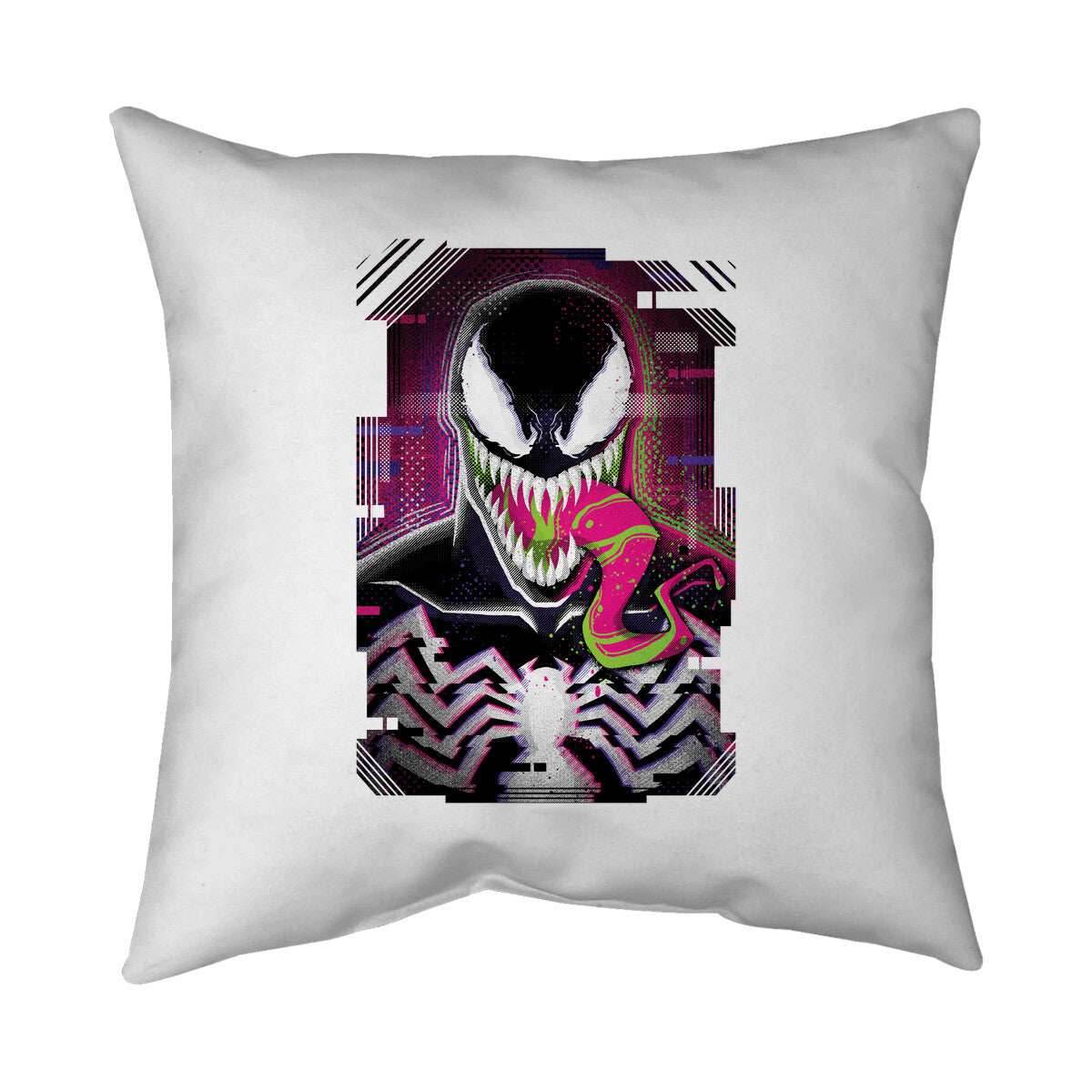 Venom Glitch - None / Red / 14x14